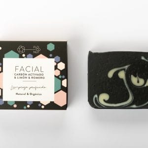 Jabón Facial Carbón activado & limón & romero
