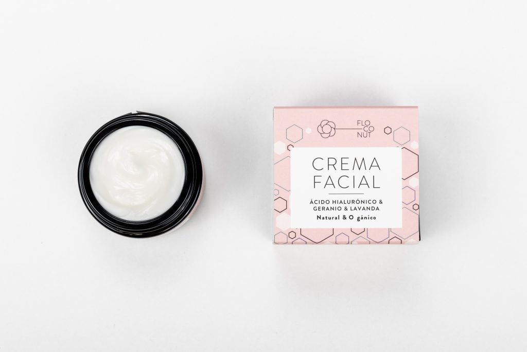 Crema Facial  Ácido hialurónico & Geranio & Lavanda
